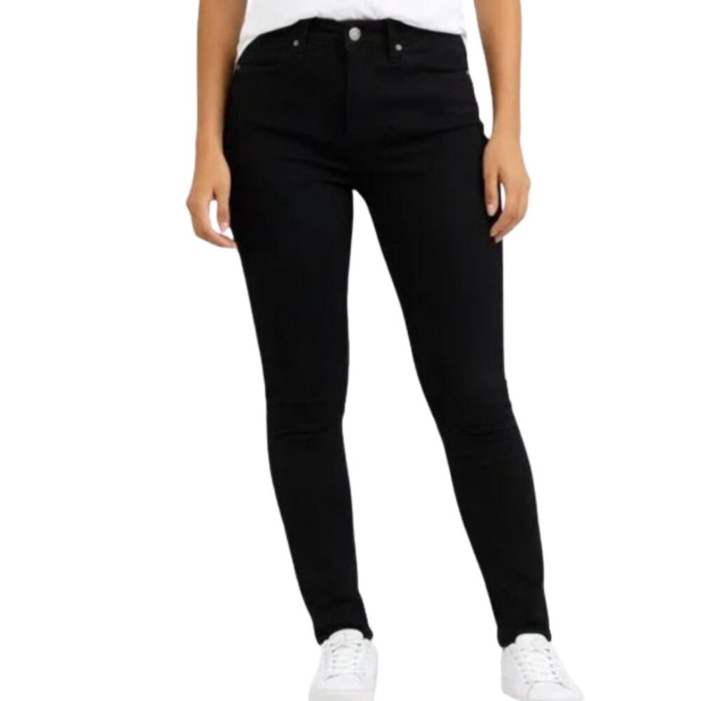GAP Like-New True Skinny Mid-Rise Ankle Black Jeans